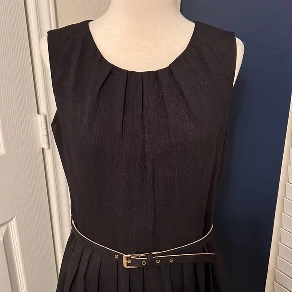 Ellen Tracy Black Sleeveless Dress - Picture 3 of 8